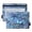 Butterflies Books and Flowers, variant on 2 Pack Flip Folders with Clear PVC Window Binder Pouches 3-Ring Binder Organizer for Office & Home Blue and Gold Ocean