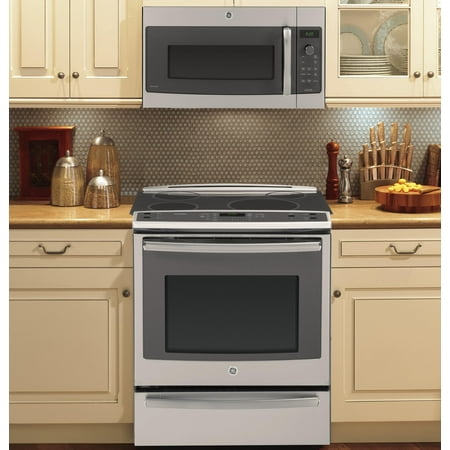 GE Profile - Advantium 30" Built-In Single Electric Convection Over-the-Range Oven with Microwave - Stainless steel