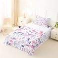 thumbnail image 5 of Erosebridal Cute Animals Unicorn Twin Sheet Sets,Watercolor Rustic Flower Bedding For Kids Girls 3 Pieces, 5 of 6