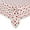 Red, variant on Hearts & Lace Tablecloth Cotton Fabric, 60 x 84 Oval