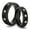 Black, variant on TungstenMasters Roberto Ferrini Design HIS & HERS 8MM/6MM Tungsten Carbide Black Brushed & Polished Comfort Fit Wedding Band TWO RING SET w/ 3 CZ (Available Sizes 4 - 14 Including Half Sizes)