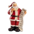 thumbnail image 2 of Figura de Papá Noel, adorno navideño para mesa, 17,5 cm (6,89 pulgadas). rojo, 2 of 9