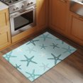 thumbnail image 3 of Teal Starfish Coastal Entryway Rug 2x3 Area Rug Washable Indoor Doormat Small Bathroom Rugs Non-Slip Low Pile Accent Throw Rugs Aqua Summer Beach Ocean Floor Carpet for Kitchen Bedroom Entrance, 3 of 9