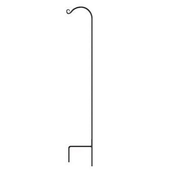 Panacea 64 inch Steel Garden Shepherds Hook, Black