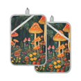 thumbnail image 7 of Yayeee Pot Holders Kitchen Heat Resistant with Pocket 7"x9.8" Cotton Oven Cooking Hot Pads, Forest Mushroom, 7 of 7