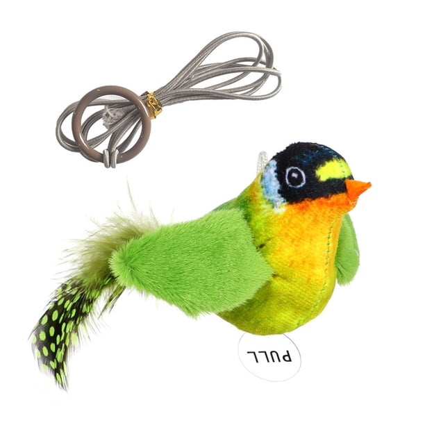 Methold Juguete realista para gatos y pájaros con sonda integrada para estimular los instintos, juguete interactivo para gatos Juguetes para gatos A