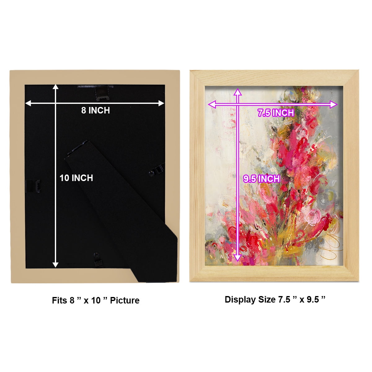 Flip Side - Framed Print w/glass - Natural Wood