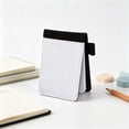 thumbnail image 5 of A6 Sublimation Blank Notebook 3.74 x 5.12 Inches Black Trim Canvas Journal, Heat Transfer DIY Printable Pocket Sketchbook, Mini Custom Notebook for Travel Journaling, Craft Making & Holiday Gift, 5 of 7