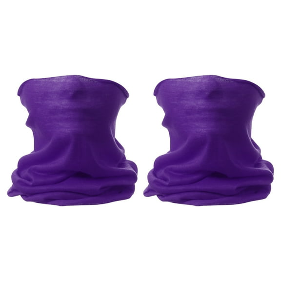 Uxcell 2pcs Summer Cooling Neck Gaiter Unisex Sun Protect Face Mask, Purple