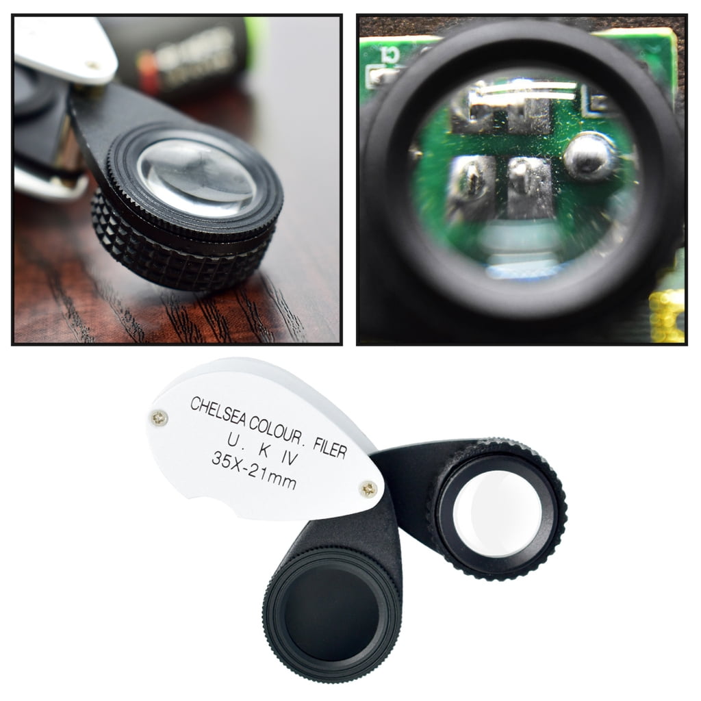 MOMOJIA Handheld-Magnifier Magnifying Glass Optical Lens Jewelery Loupe-Folding Jeweler
