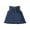 Blue, variant on BemeyourBBs Toddler Baby Girls Denim Tank Dress 6 12 18 24 Months 2 3 4 Years Spring Summer Fall Ruffle Decor Half Button Sleeveless A Line Jeans Dress