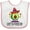 White and Pink, variant on Inktastic Cinco De Mayo Lets Fiesta Avocado Boys or Girls Baby Bib