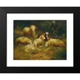 thumbnail image 2 of Johann Baptist Hofner 18x14 Black Modern Framed Museum Art Print Titled - Sheep (1870), 2 of 5