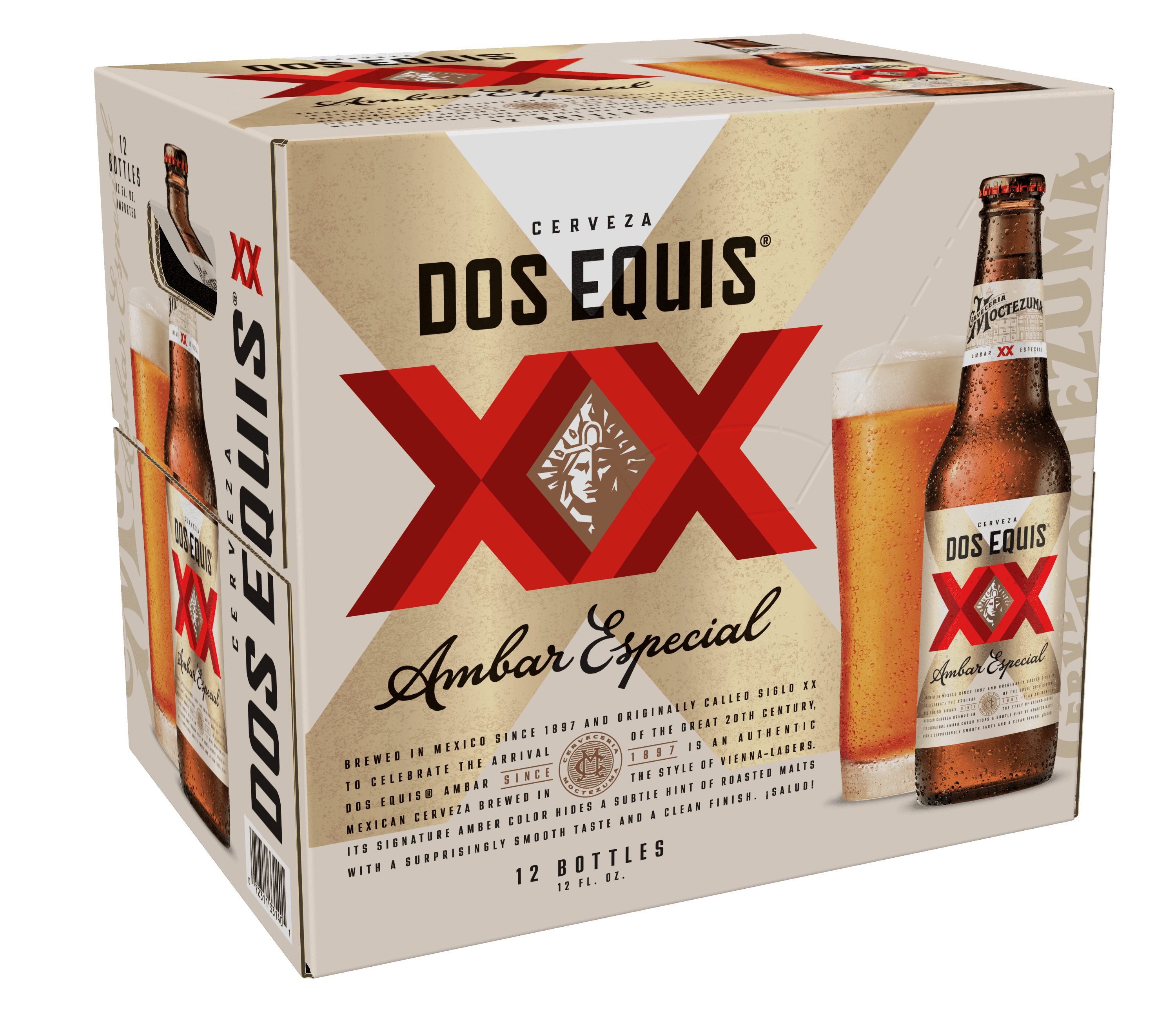 Cerveza Dos Equis Ambar Lager Mexican Beer 12 Pack 12 Oz Bottles Walmart Com Walmart Com