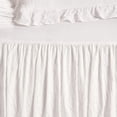 thumbnail image 6 of ZXNYH Ruffle Skirt Bedspread Vintage Chic Farmhouse Style Lightweight 3 Piece Set, Queen, Ivory, 6 of 7