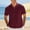 Wine, variant on ASDFVBKG Mens Short Sleeve Knit Polo Shirt Summer Casual Ribbed Texture Golf Polos T Shirts Army Green S