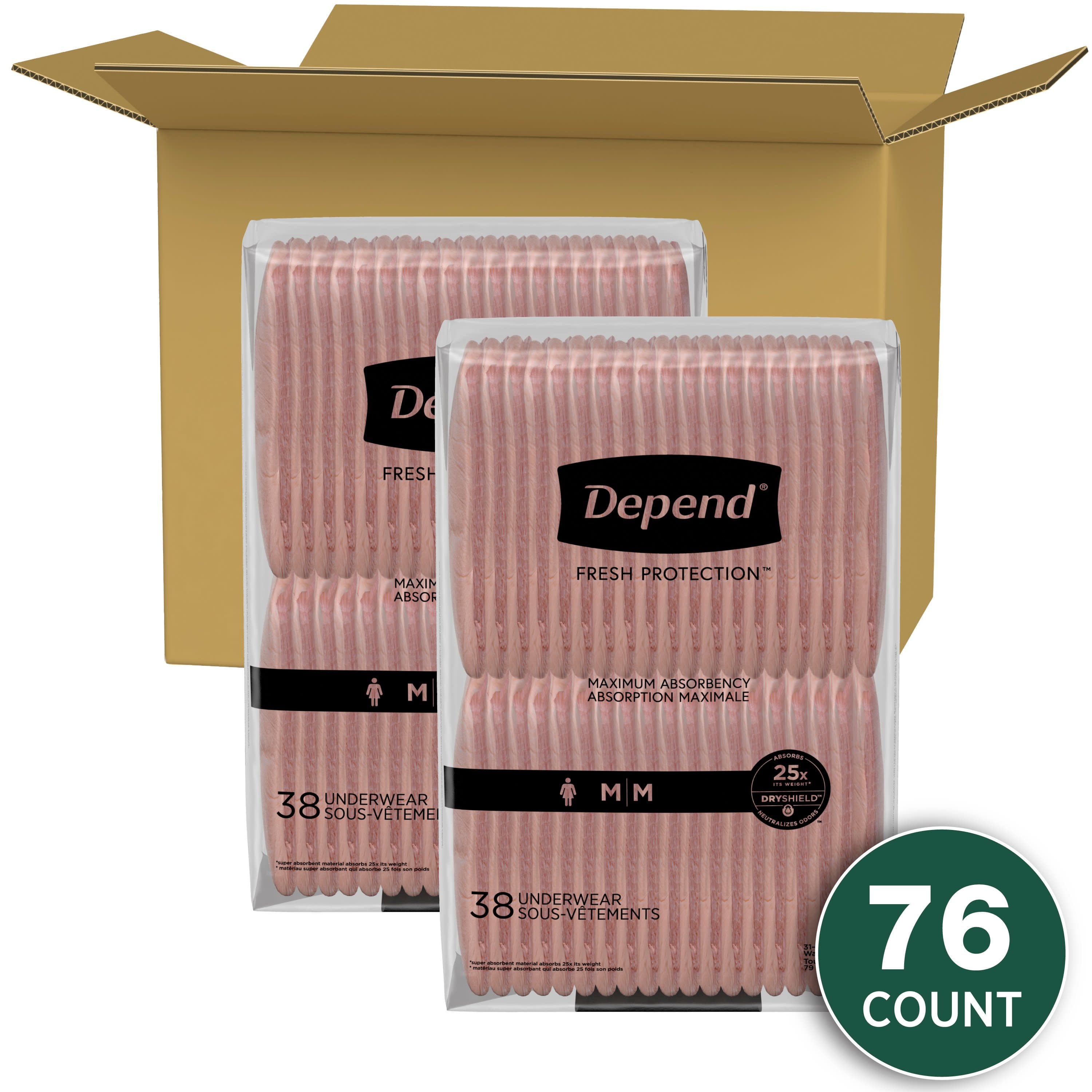 Depend Fresh Protection Adult Incontinence Underwear Maximum Absorbency  Large Blush Underwear, 17 ct - Gerbes Super Markets