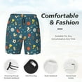thumbnail image 3 of Kdxio Sports Ball Print Mens Swim Shorts with Mesh Lining, Breathable and Quick-Drying, Adjustable Waist, Privacy Pocket-Medium, 3 of 6