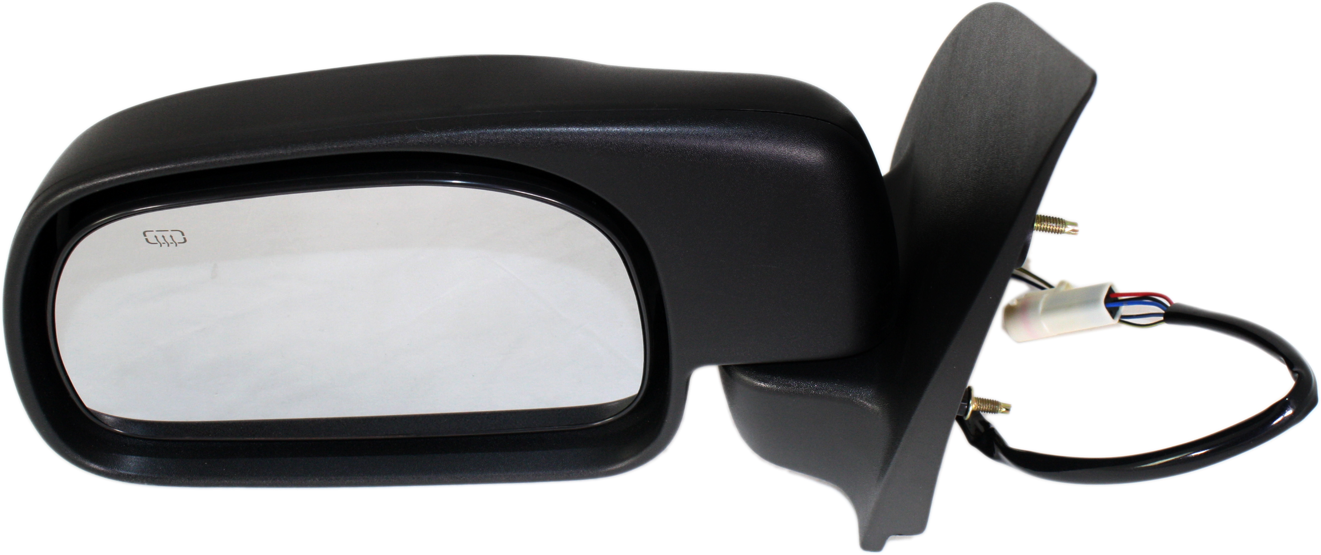 Mirror Compatible With 2000-2001 Ford Excursion Left Driver Side Heated Textured Black Kool-Vue