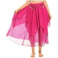 thumbnail image 4 of DPOIS Women Belly Dance Skirts Long Chiffon Training Performance Dancing Skirt, 4 of 4