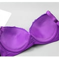 thumbnail image 4 of FUNUONY Women's Underwire Lace Bras Pu Sh Up Bra and Bikini Pan Ties Sets Push Up Bra and Panty Sets for Women Underwear Sets for Women Full Coverage Bra Red 85C, 4 of 6