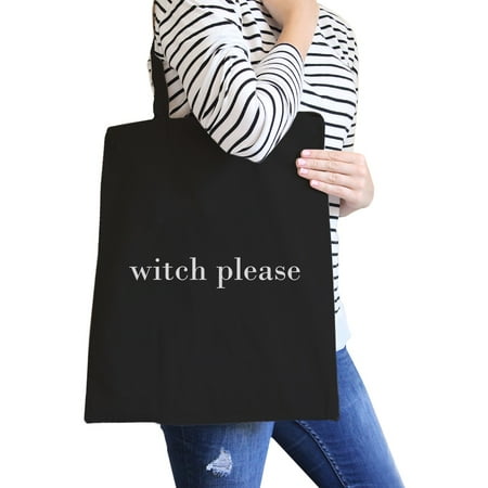 Witch Please Black Cute Halloween Canvas Shoulder Bag Gift Ideas