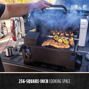 Pit Boss Tabletop Pellet Smoker, 256 Square inch Wood Fired Pellet Grill, Onyx Series