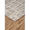 thumbnail image 2 of Feizy Fannin Transitional Geometric, Gray/Ivory/Brown, 8' x 11' Area Rug Fade Resistant Sheen Mid-Century Modern Design Carpet for Living Dining Bed Room, 2 of 4