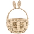 thumbnail image 1 of Miangastore Bunny Woven Basket Party Paper String Woven Candy Basket Rabbit Picnic Storage Basket, 1 of 8