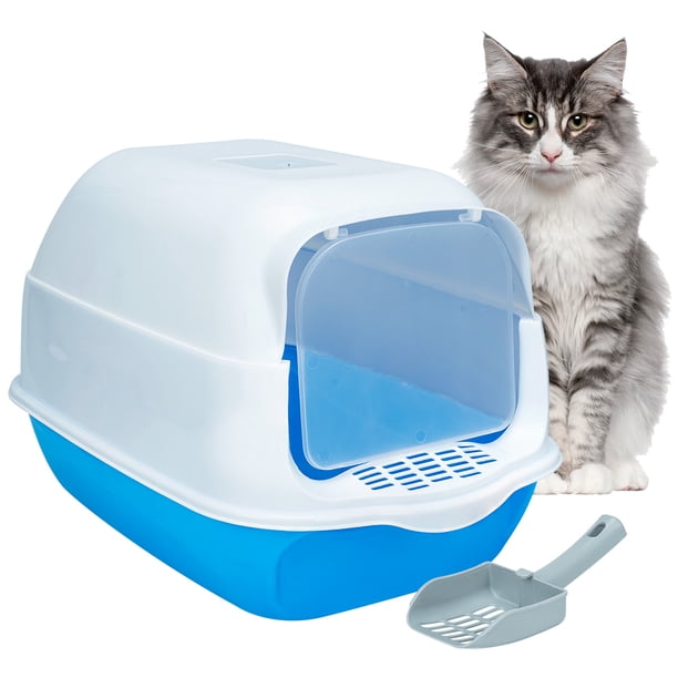 Arenero Cerrado Sanitario Para Gato Con Pala Puerta Abatible
