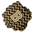 thumbnail image 2 of Carolines Treasures CJ1050-FC-Parent Set of 4 Letter  Chevron Black and Gold  Foam Coasters Set of 4 CJ1050  multicolor, 2 of 3