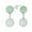 Light-Green-Aug, variant on Bling Jewelry Womens Classic Dangle Gemstone Earrings Aegean Teal Jade Double Round Sterling Silver