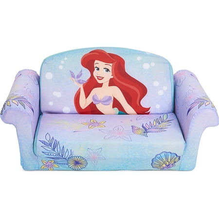 , Children's 2-in-1 Flip Open Foam Compressed Sofa, Disney's The Little