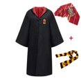thumbnail image 3 of Capa para niños adultos, disfraz de Halloween, conjunto de sombrero, corbata y bufanda de la Escuela Harris de Magia y Hechicería, 3 of 5