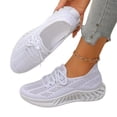 thumbnail image 4 of Domzle Women's Walking Shoes Slip On Tennis Sneakers Gym Workout Lightweight Non Slip Mesh Breathable Running Shoes for Women White, 4 of 7