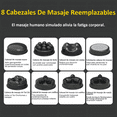 thumbnail image 3 of Masajeador Eléctrico, Masajeadores Electricos Espalda, 5 Modos,6 Velocidades Y 6 Cabezales De Masaje Xtellar negro, 3 of 3