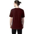 thumbnail image 2 of GDH100 Hanes ComfortWash Men's Garment-Dyed T-Shirt - Maroon - XS, 2 of 3