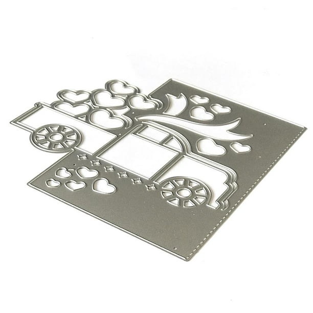 Troquel De Corte De Coche Clásico De Corazón, Molde De Corte De Acero Al Carbono, Molde De Plantilla De Fabricación De Tarjetas De Coche Clásico Preciso Para Manualidades De Álbumes De Recortes Moyic HA022447-00