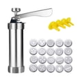 thumbnail image 1 of Prensador De Galletas, Conjunto De Pistola De Prensa De Galletas, Fabricante De Galletas Con 20 Discos Y 4 Puntas De Glaseado Para Hornear En La Cocina Diy Yuarrent HA022000-00, 1 of 7