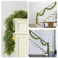 thumbnail image 5 of Darzheoy 6.2 ft Christmas Garland with Lights Winter Hanging Ivy Vines Xmas Pine Needles Garland Christmas Decor Home Garden Mantel Fireplace Table Decor, 5 of 5
