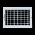 thumbnail image 3 of [2 Pack] Fits 12x8 Duct Opening Steel Adjustable Air Supply Grille by Handua | Register Vent Cover Grill for Sidewall and Ceiling | White | Outer Size: 13.75" X 9.75", 3 of 9