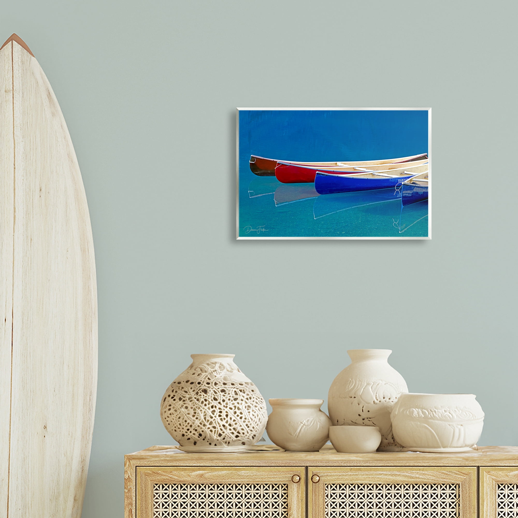 Stupell Industries Various Canoe Boats Transportation Photography Unframed Art Print Wall Art, 19 x 13