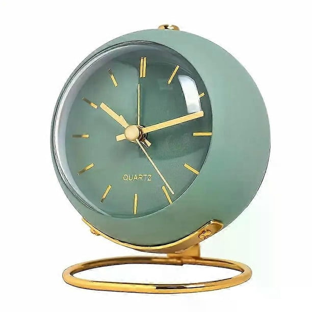 1pc Nordic Creative Electronic Table Clock, Simple Alarm Clock New Desktop Bedside Student Mute Night Light Pointer Clock (without Battery)