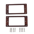 thumbnail image 2 of MasteelfCA Humbucker Pickup Mounting Rings: 2pcs Flat Bottom Neck Bridge Pickup Frame Mounting Ring Guitar Replacement, 2 of 8