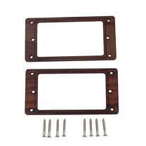 PTOOTP 2-Pack Pickup Slanted Frame for Guitar Brown Style Replacement