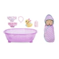 Baby Born Surprise Bathtub Surprise Purple Swaddle Princess w/ 20