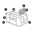 thumbnail image 2 of Kleton Stack & Hang Storage Bin, 10" W x 10.25" D x 4.75" H, Green, 2 of 2