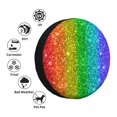 thumbnail image 4 of Susaid Glitter Rainbow Print Tire Covers,Waterproof Anti-UV Snow Sun Rain Tire Covers for RV,Truck, SUV, Trailer, Camper-14 inch, 4 of 6