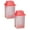 Pink*Two, variant on 1 Pcs Pickle Containers with Strainers Square Dispensers Free Storage of Condiment Food Pickle Holder with Easy to Open Lid Design for Pickled Kitchen Tools, 7.5 inch Tall