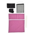 thumbnail image 2 of Funda de repuesto para silla de director con bolsa de almacenamiento, funda protectora de lona para el hogar, color rojo rosa, 2 of 14